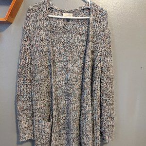 Multi Colored LONG Cardigan Sweater